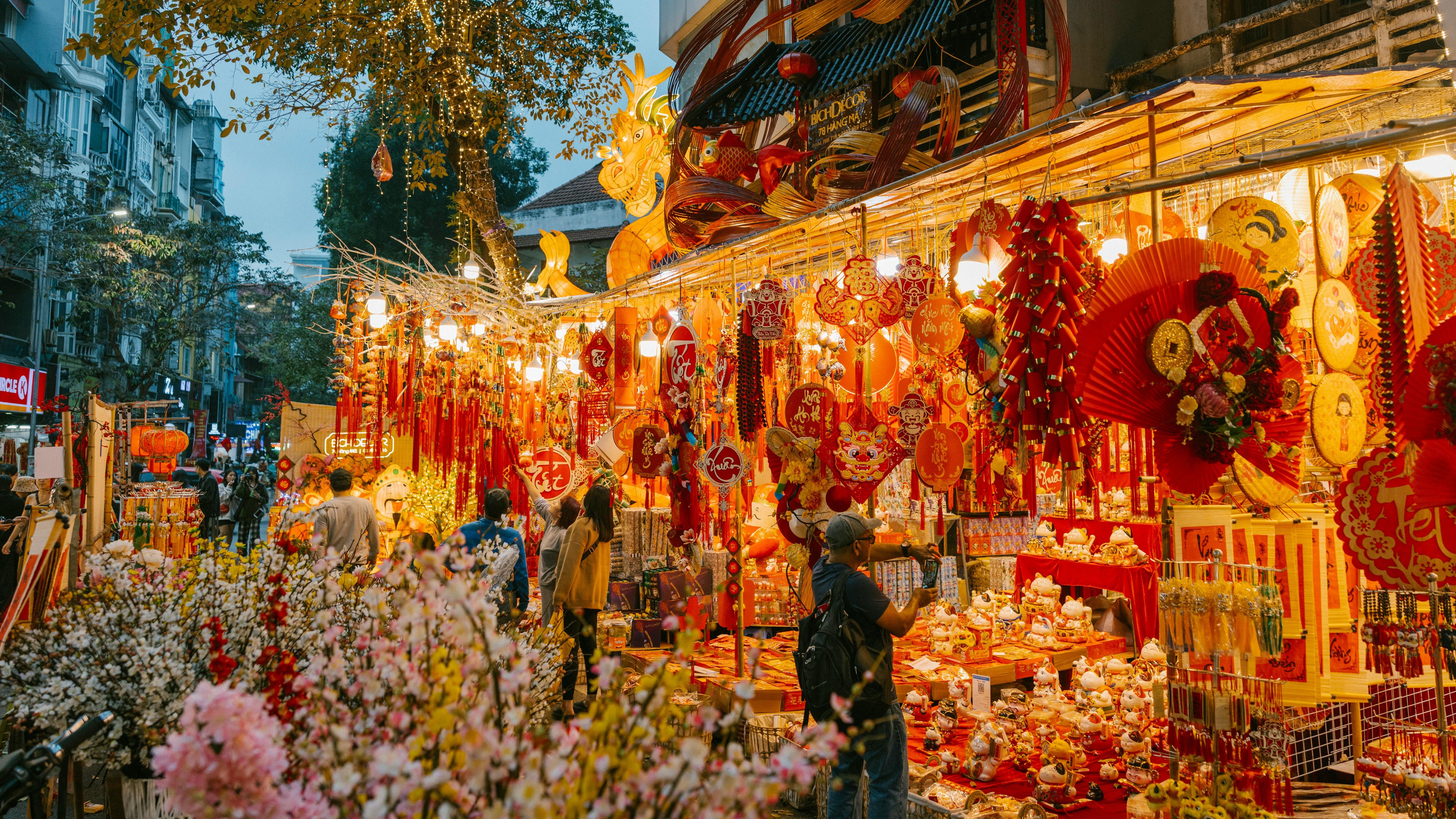 Festival street in Hanoi